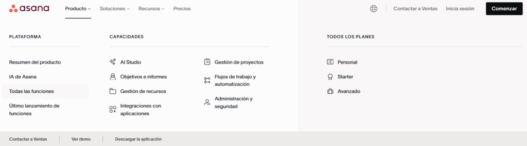 Nobuzen articulo diseños UI diseño mega menus