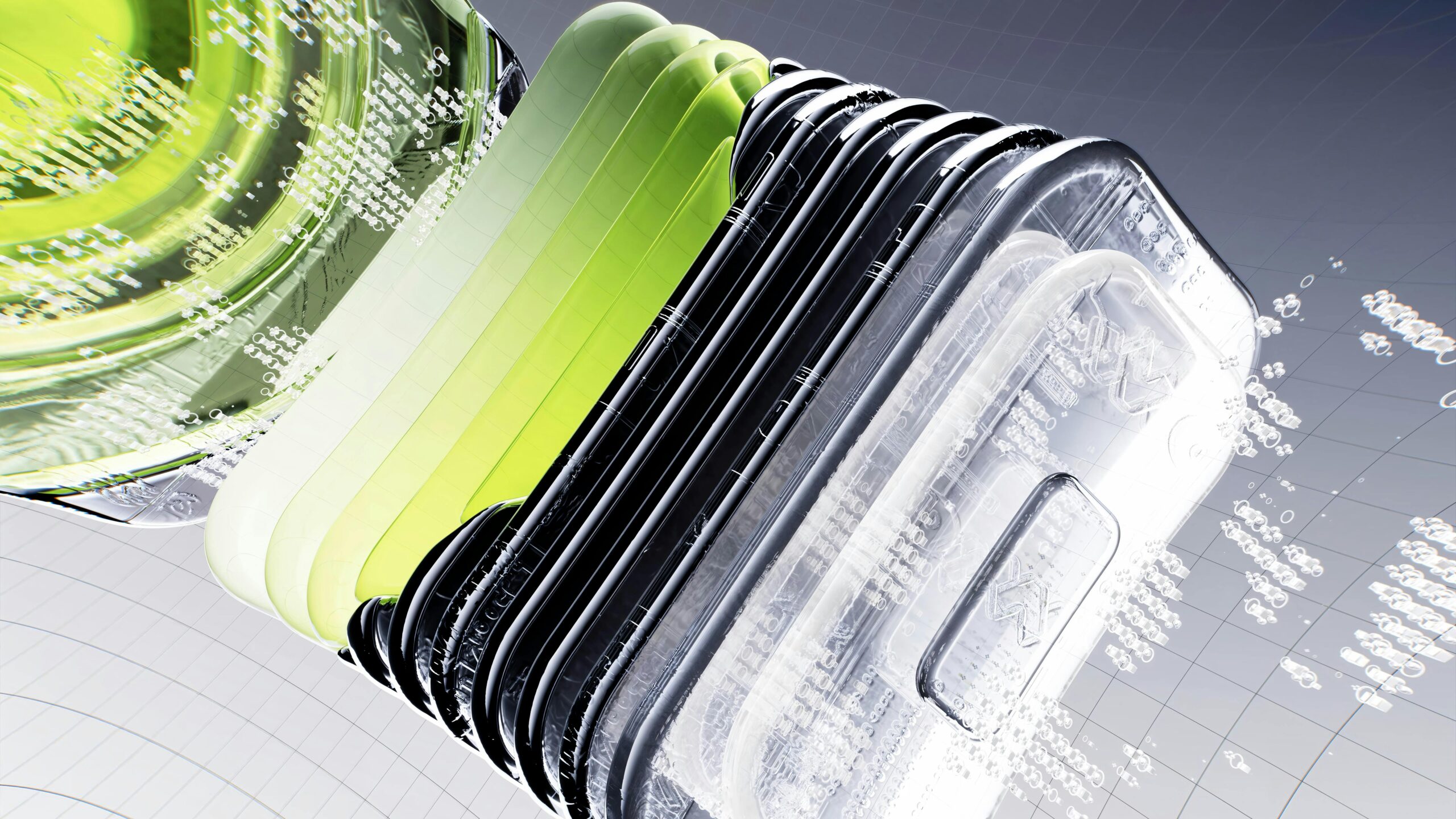 Nobuzen fondo tecnológico piezas internas móvil