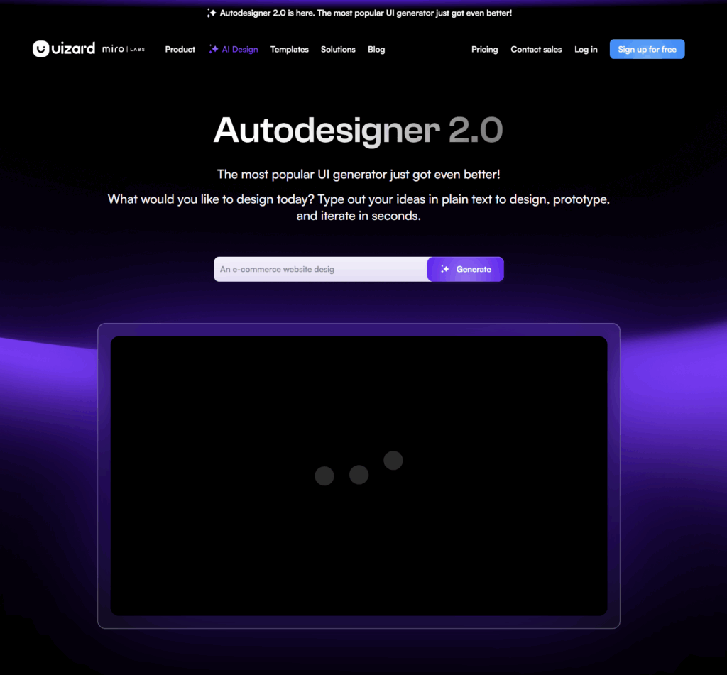 Nobuzen Imagen de la web Uizard autodesigner