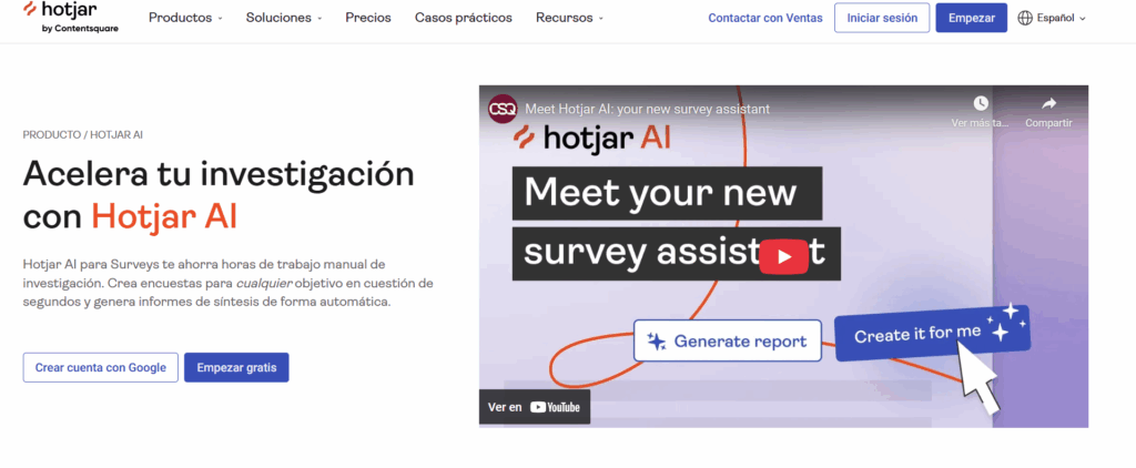 Nobuzen imagen web Hotjar